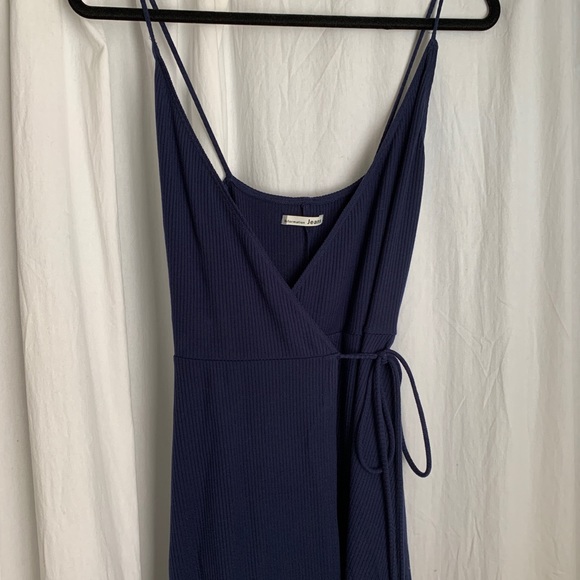 Reformation Dresses & Skirts - Reformation “Vicky” Navy Blue Wrap Dress, XS